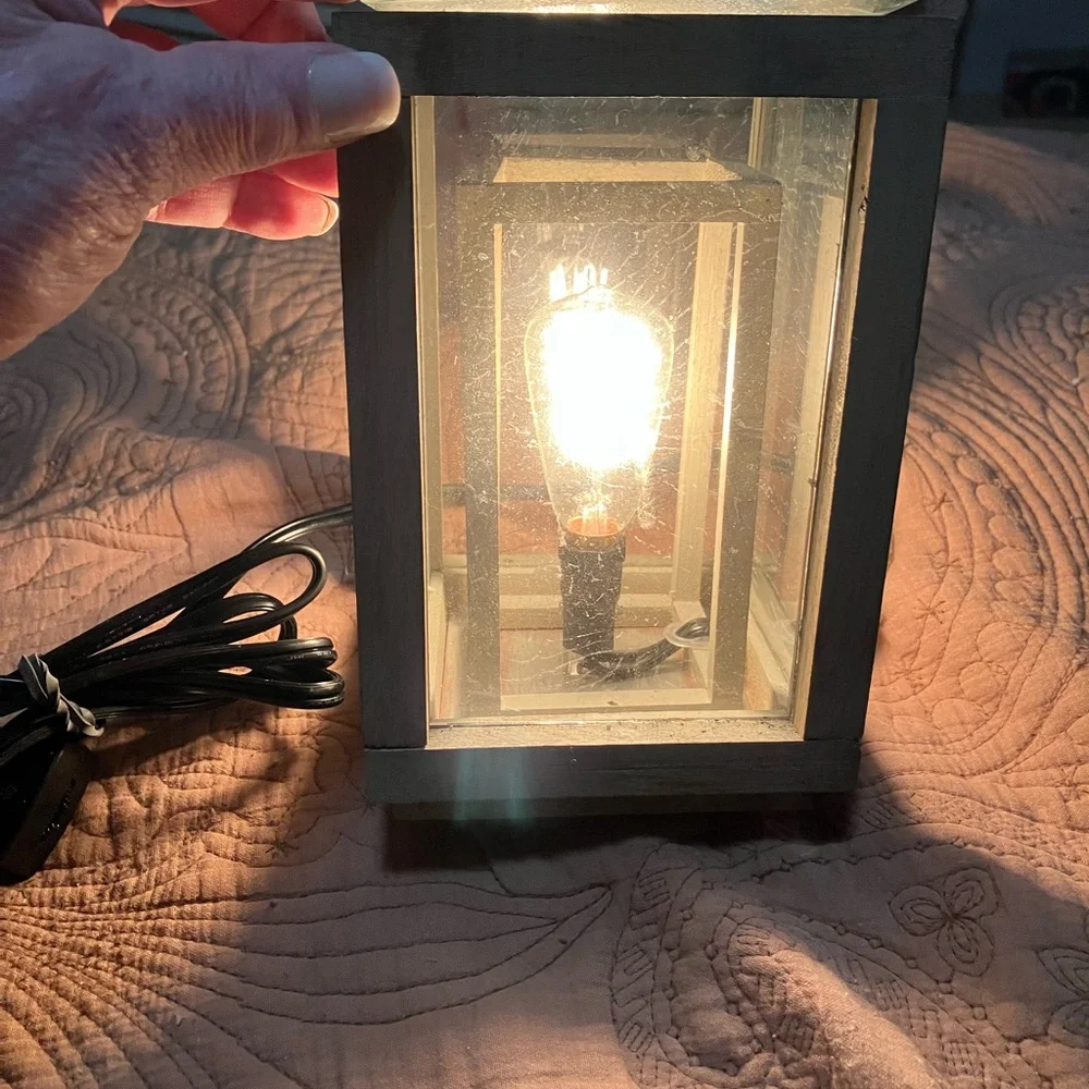 Eco-Friendly Handcrafted Wax Diffuser With Classic Edison Electric Bulb